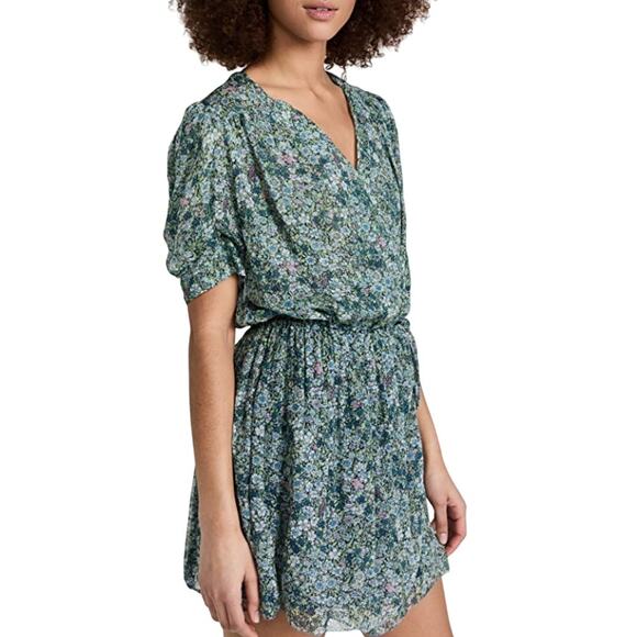 NWT Zadig & Voltaire Betty Mousseline Dress in Jaune - Picture 1 of 14